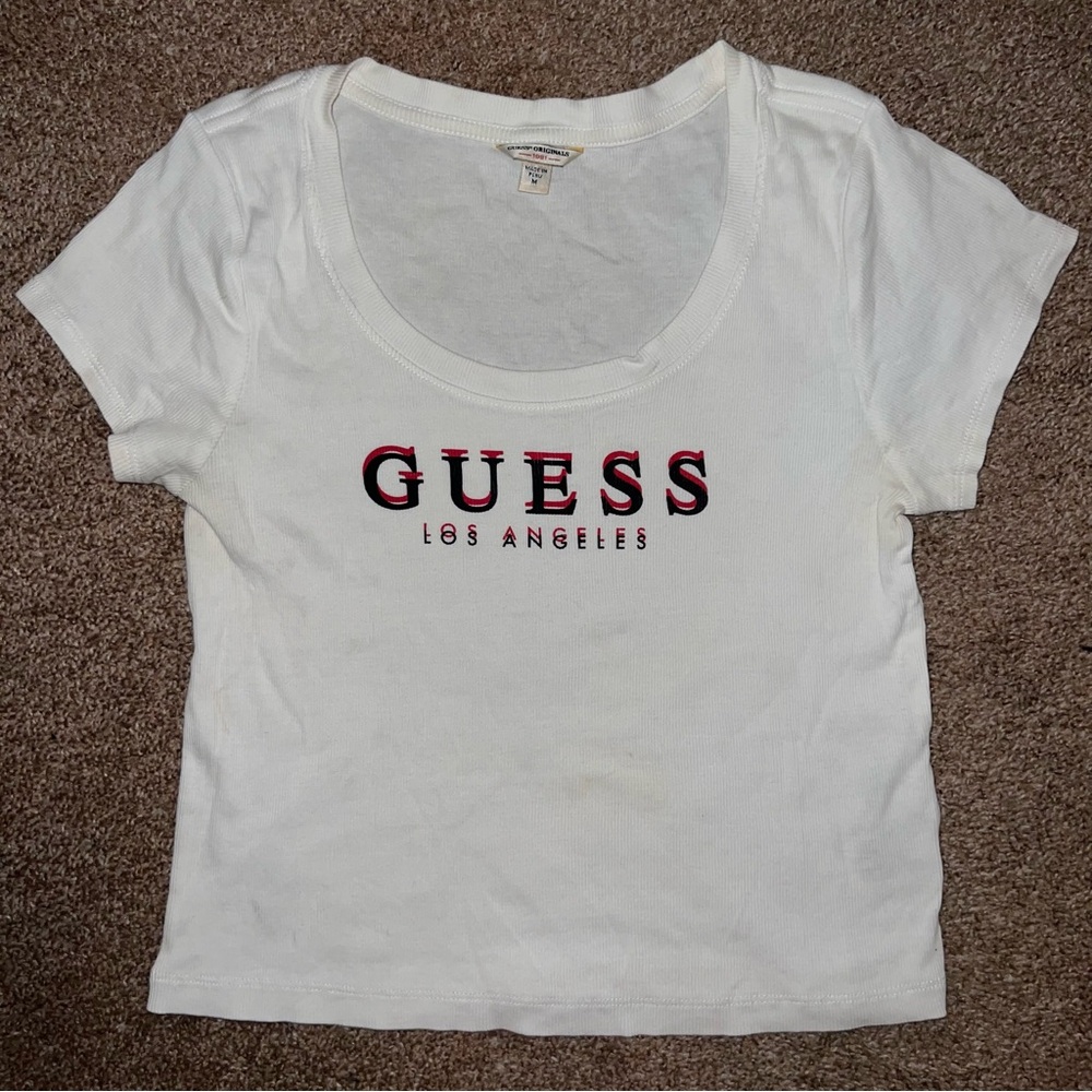 Guess Los Angeles White Tee with Logo